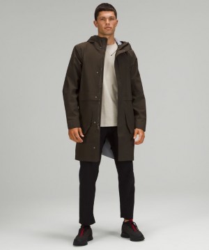 Abrigos Lululemon Storm Field Trench Coat Online Only Hombre Verde Oliva Oscuro | 56219-JNFP