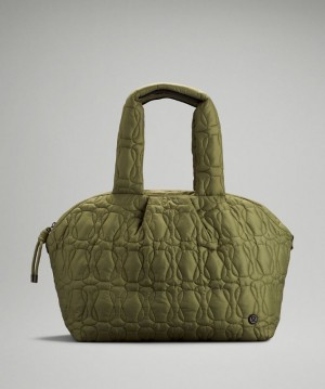 Bolsas Lululemon Quilted Embrace Tote Accessories Marrom Verdes | 38176-JIAE