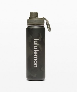 Botellas de Agua Lululemon Back to Life Sport Bottle 24oz Accessories Camuflados Verde Oliva Oscuro Multicolor Verde Oliva Oscuro | 45270-ILRG