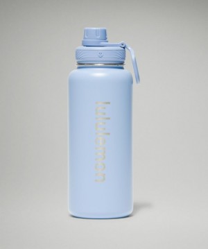 Botellas de Agua Lululemon Back to Life Sport Bottle 32oz Accessories Azules Beige | 23197-THOY