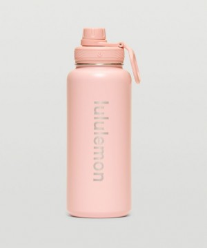 Botellas de Agua Lululemon Back to Life Sport Bottle 32oz Accessories Rosas Blancos | 34165-XMWI