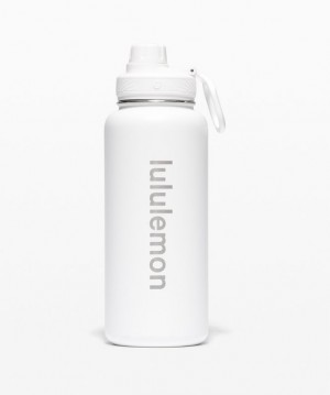 Botellas de Agua Lululemon Back to Life Sport Bottle 32oz Accessories Blancos | 64805-LQTV