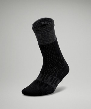 Calcetines Lululemon Daily Stride Boot Crew Sock Mujer Negros | 80127-POMA