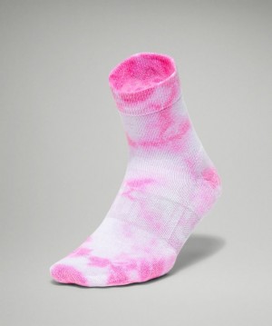 Calcetines Lululemon Daily Stride Mid-Crew Sock Tie Dye Mujer Rosas | 49865-XSQH