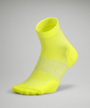 Calcetines Lululemon Power Stride Ankle Sock Hombre Amarillos | 21073-JNVG