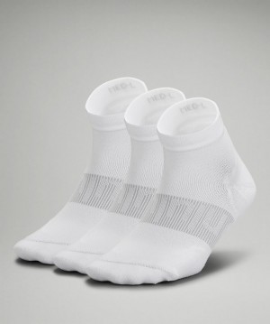 Calcetines Lululemon Power Stride Ankle Sock 3 Pack Mujer Blancos | 13824-DQUT