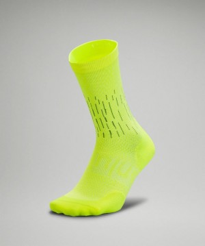 Calcetines Lululemon Power Stride Crew Sock Ref Hombre Amarillos | 01893-QTXP