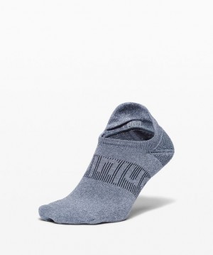 Calcetines Lululemon Power Stride Tab Sock Hombre Azules Blancos | 08257-KBDX