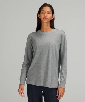 Camisa Lululemon All Yours Long Sleeve Shirt Online Only Mujer Grises | 23084-JUBW