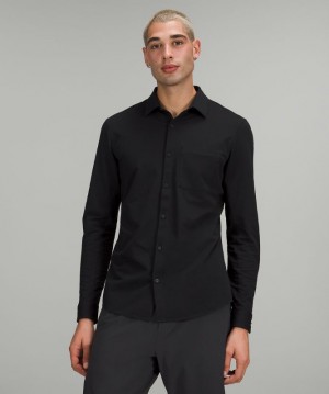 Camisa Lululemon Commission Long Sleeve Shirt Hombre Negros | 29834-XGYT