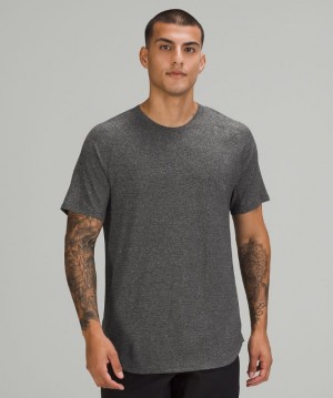 Camisa Lululemon Drysense Training Short Sleeve Shirt Hombre Negros Grises | 51206-ERYW