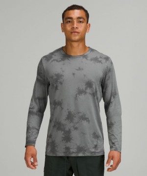 Camisa Lululemon The Fundamental Long Sleeve Shirt Hombre Grises | 48075-OPQI