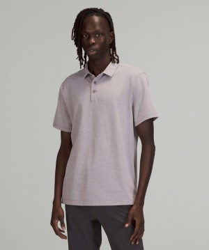 Camisa Polo Lululemon Evolution Hombre Heathered Lunar Rock | 78124-MRIE