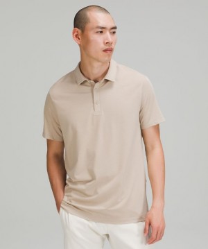 Camisa Polo Lululemon Evolution Short Sleeve Hombre Beige | 45098-NLFK