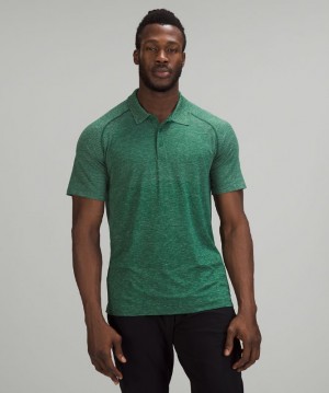 Camisa Polo Lululemon Metal Vent Tech Polo 2.0 Hombre Verde Menta Verdes | 41756-RFYX