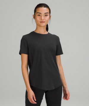 Camiseta Lululemon Love Crew Mujer Negros | 79460-UHYO