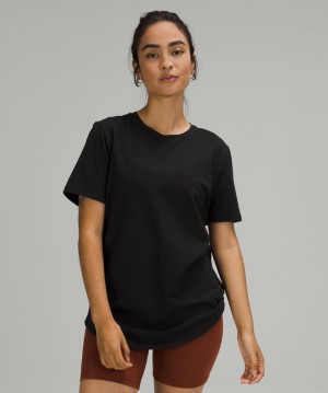 Camiseta Lululemon Love Crew Short Sleeve Mujer Negros | 31974-ZRAB