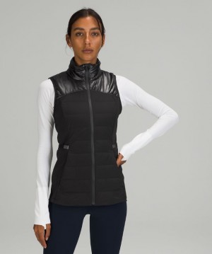 Chaleco Lululemon Down for It All Shine Mujer Negros | 64201-LBFN