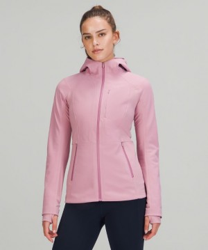 Chamarras Lululemon Cross Chill Mujer Rosas Grises Marrom | 18542-MQFX