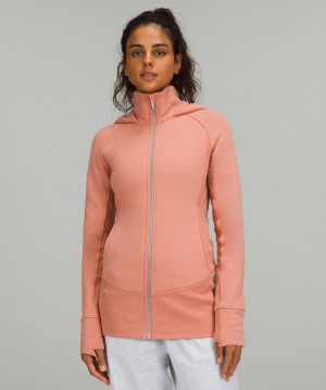 Chamarras Lululemon Hooded Radiant Mujer Rosas | 61792-UDOJ