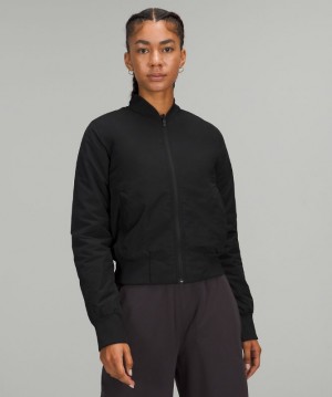 Chamarras Lululemon Non Stop Bomber Mujer Negros | 90274-IHEQ