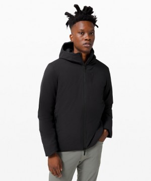 Chamarras Lululemon Pinnacle Warmth Hombre Negros | 59382-TQFU