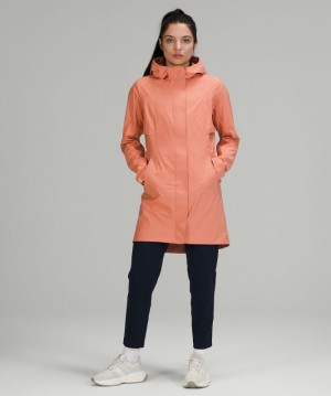 Chaquetas De Lluvia Lululemon Rebel Mujer Rosas | 52078-CGWZ