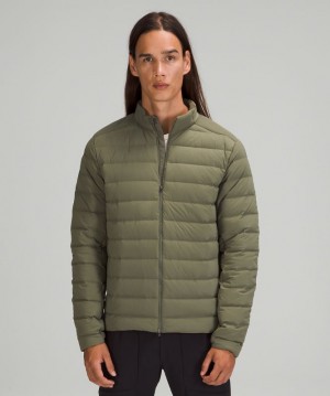 Chaquetas De Plumas Lululemon Navigation Stretch Hombre Verde Oliva | 98162-ZLFJ