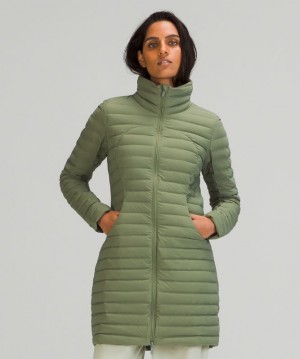 Chaquetas De Plumas Lululemon Pack It Long Mujer Verdes | 72418-BJUT