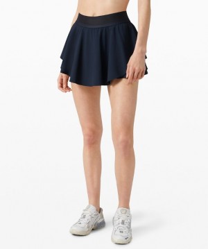 Falda Lululemon Court Rival High-Rise Skirt Mujer Azul Marino | 61420-MYKL