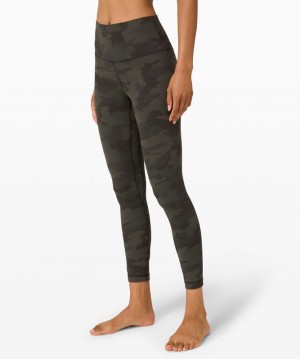 Leggins Lululemon Align HR 25" Mujer Camuflados Verde Oliva Oscuro Multicolor | 34907-PCJB