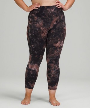 Leggins Lululemon Align HR 25" Mujer Grises Oscuro Rosas | 03897-LVPG