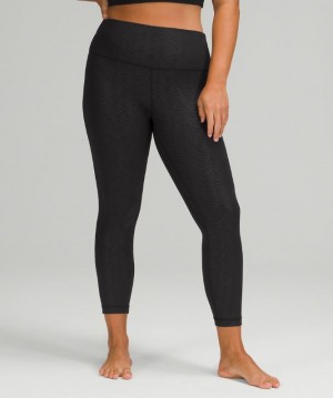 Leggins Lululemon Align HR 25" Mujer Negros | 09714-NIYL