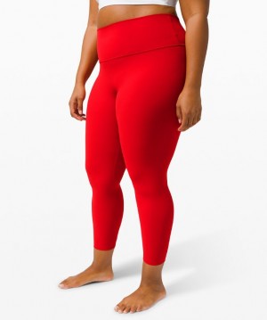 Leggins Lululemon Align HR 25" Mujer Rojos Oscuro | 61024-LNKH