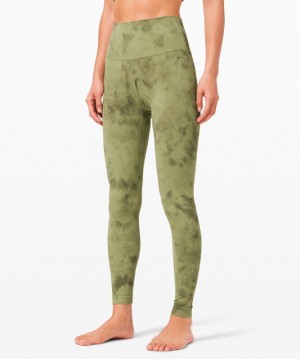 Leggins Lululemon Align HR 28" Mujer Verdes Verde Oliva | 20483-YGEK