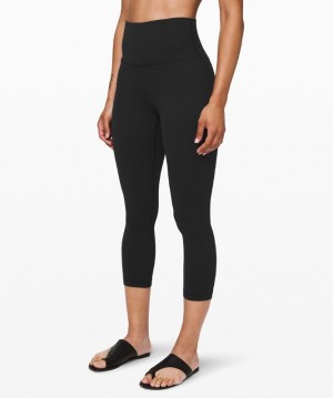 Leggins Lululemon Align High-Rise Crop 21" Mujer Negros | 71420-ZNPU