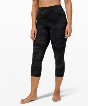 Leggins Lululemon Align High-Rise Crop 21" Mujer Camuflados Negros Multicolor | 83674-OBNG