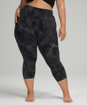 Leggins Lululemon Align High-Rise Crop 21" Mujer Grises Grises Oscuro | 31405-ZGYQ