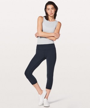 Leggins Lululemon Align High-Rise Crop 21" Mujer Azul Marino | 43190-NFIV