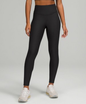 Leggins Lululemon Base Pace High-Rise Fleece Running Tight 28" Mujer Negros | 68097-JVQH