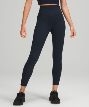 Leggins Lululemon Base Pace High-Rise Running Tight 25" Mujer Azul Marino | 03681-WETG