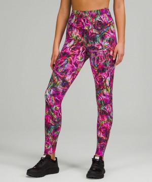 Leggins Lululemon Base Pace High-Rise Running Tight 31" Mujer Rosas Multicolor | 76043-FNJM