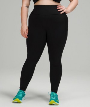 Leggins Lululemon Fast and Free High-Rise Tight 28" Mujer Negros | 71832-NFCJ