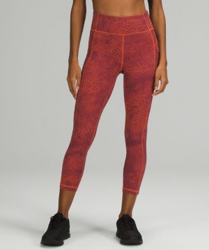 Leggins Lululemon Invigorate HR Crop 23" Mujer Naranjas | 92731-IKRU