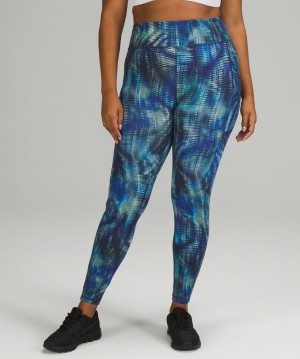 Leggins Lululemon Invigorate HR Tight 28" Mujer Azules Multicolor | 49528-WOSB