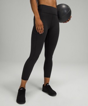 Leggins Lululemon Invigorate High-Rise Tight 25" Mujer Negros | 01568-QDYE