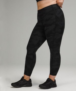 Leggins Lululemon Invigorate High-Rise Tight 25" Mujer Camuflados Negros Multicolor | 78046-CLZE