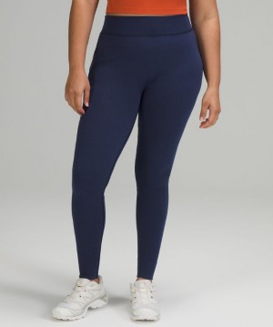 Leggins Lululemon Keep the Heat High-Rise Tight 27" Mujer Night Sea | 27830-VWLT