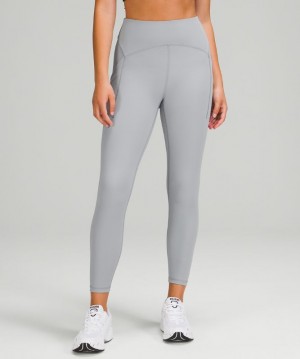 Leggins Lululemon Power Thru High-Rise Tight 25" Mujer Grises | 58736-LACT