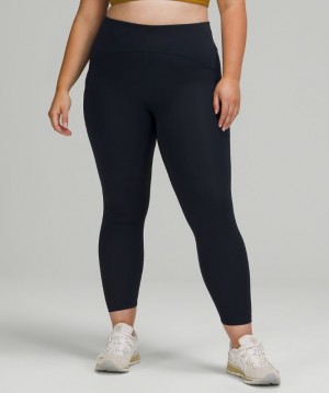 Leggins Lululemon Power Thru High-Rise Tight 25" Mujer Azul Marino | 98731-NGUW